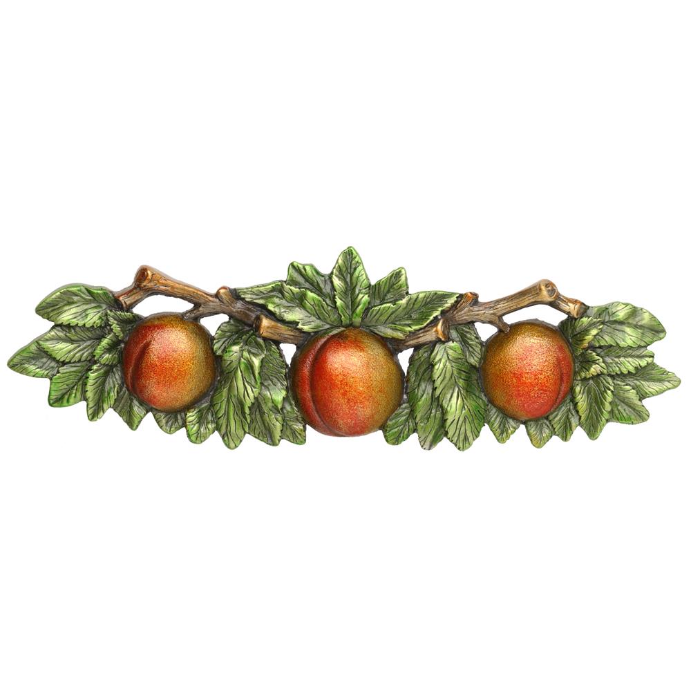 Notting Hill NHP-654-PHT Georgia Peach Pull Hand-tinted Antique Pewter